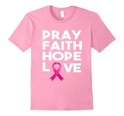 pray faith hope love breast cancer awareness t shirt fl sunflowershirt