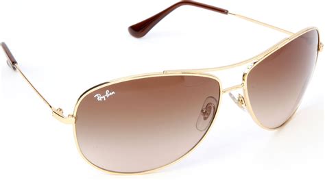 ray ban aviator sunglasses in gold lyst