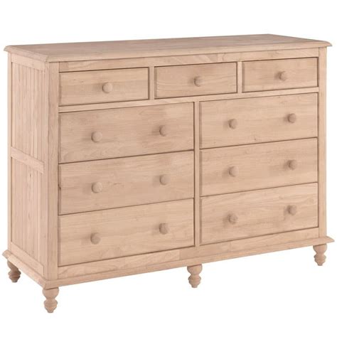 The Whitewood Cottage Dresser Has 9 Drawers And Is Fully Assembled