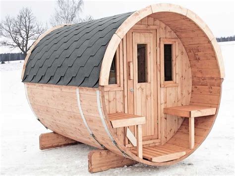 Barrel Sauna W8 Free Shipping Bzb Cabins Outdoor Sauna Kits