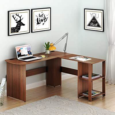 Made of large desktop in 3 pieces, the desk can be separated into two sides, which help expand the space effectively and complement any room even for a small room. Amazon.com: Mr IRONSTONE L-Shaped Desk 50.8" Computer Corner Desk, Home Gaming Desk, Office ...