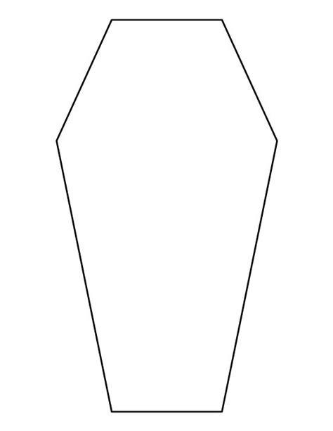 Printable Coffin Template Halloween Sewing Halloween Crafts For