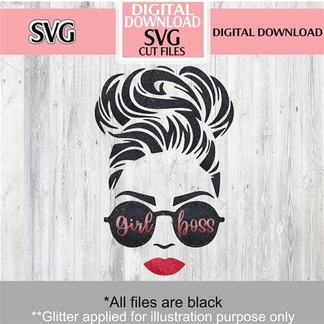 Girl Boss Svg Cut File Girl Boss Cut File Cricut Cameo Etsy