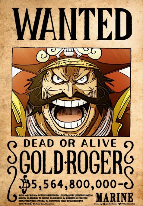 Gol D Roger Bounty One Piece Drawing One Piece Comic One Piece Anime