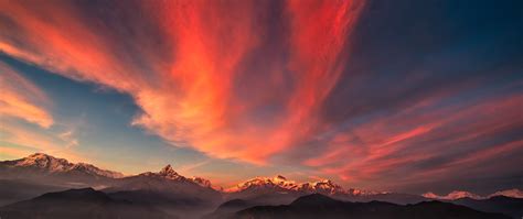 2560x1080 Tibet Mountains Sunset 2560x1080 Resolution Wallpaper Hd