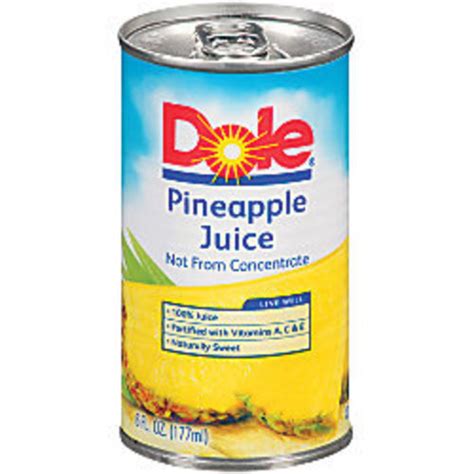 Check spelling or type a new query. Dole Pineapple Juice 6 oz - Spec's Wines, Spirits & Finer ...