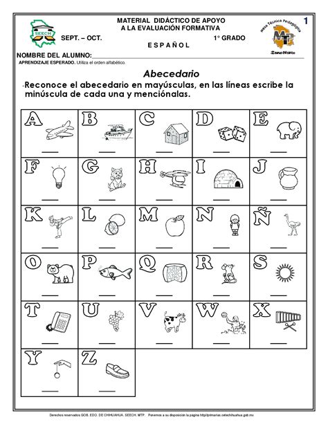 Actividades Con El Abecedario Primer Grado Reverasite