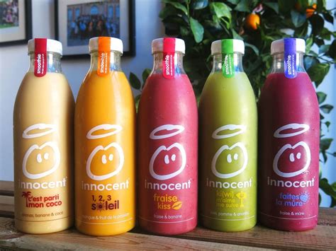 What are synonyms for innocent? Les smoothies innocent : stars des réseaux sociaux