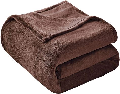 Veeyoo Fleece Blanket Twin Size Brown Throw Blanket For Bed