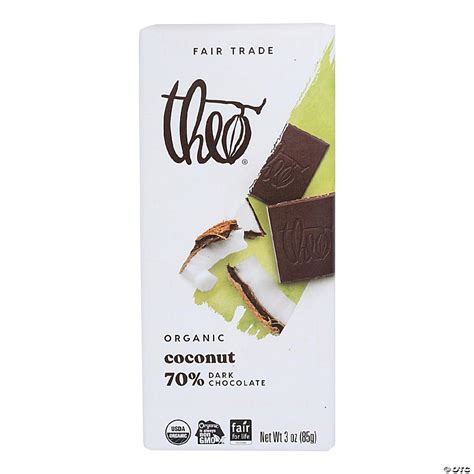 Theo Chocolate Organic Chocolate Bar Classic Dark Chocolate 70 Percent