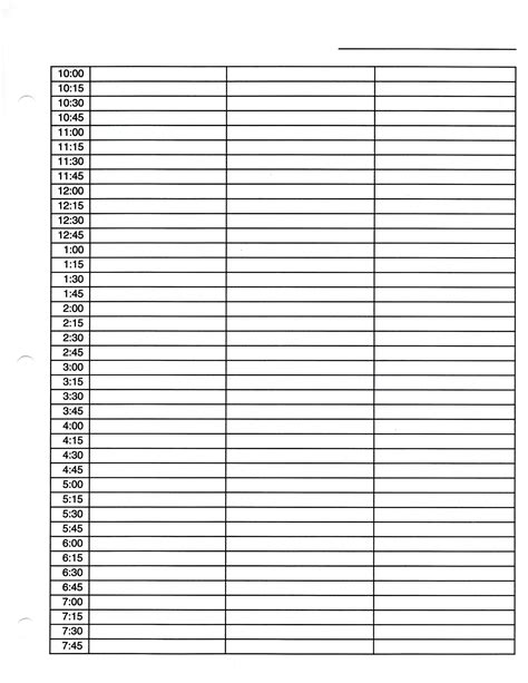 Free Printable Weekly Appointment Sheets Free Printable