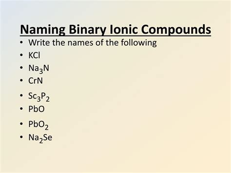 Ppt Aim How Do You Name Ionic Compounds Powerpoint Presentation