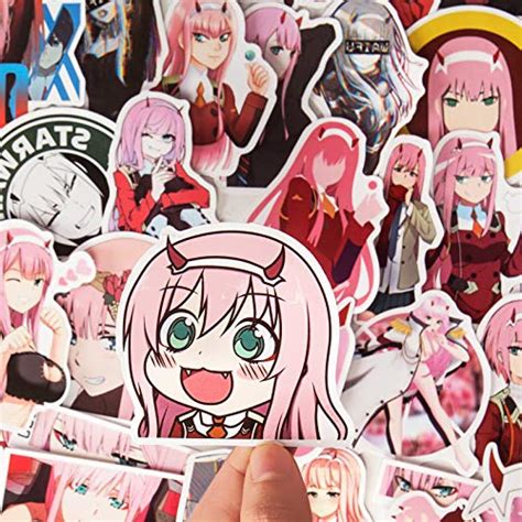 Darling In The Franxx Zero Two Sticker 50pcs Vinyl Waterproof 02 Anime