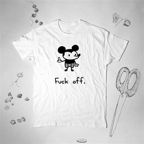 Fuck Off Disney Mickey Mouse T Shirt Teehonesty