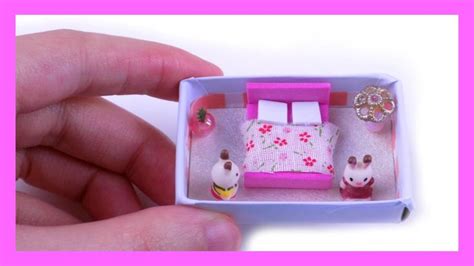 Diy Miniature Matchbox Dollhouse Bedroom Matchbox Crafts Matchbox