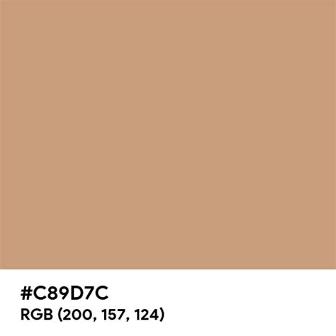 Light Brown Color Hex Code Is C89d7c