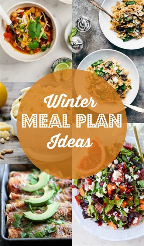 Winter Meal Plan Ideas Rainbow Delicious