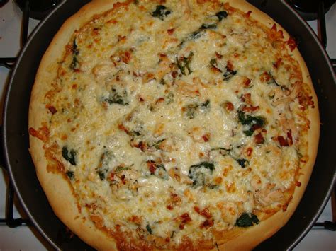 Here To Make You Hungry Chicken Bacon And Spinach Pizza