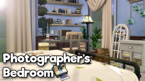 Photographers Bedroom The Sims 4 Cc Room Speed Build Youtube