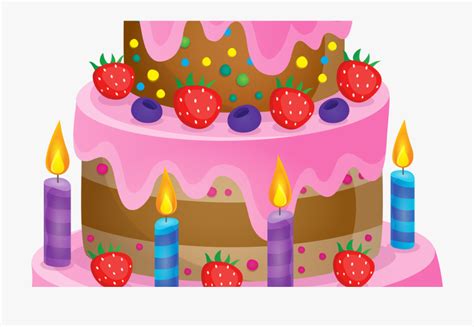 Birthday Cake Clip Art Free Download On Clipart Simple Cute Birthday