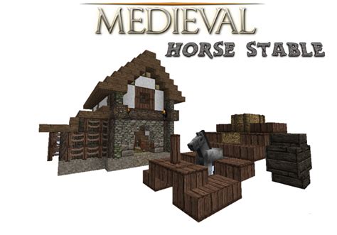 The Medieval Horse Stables 18 19 Minecraft Project