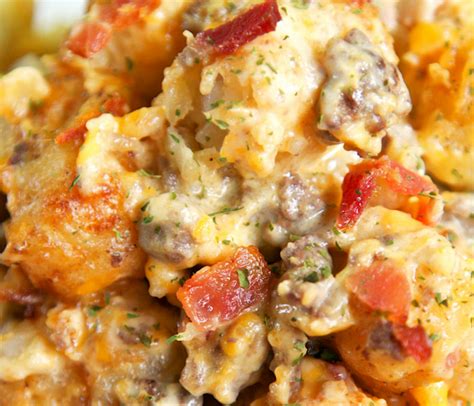 Light taco cauliflower tot hotdish is a healthy version of the traditional tator tot casserole recipe your mom made with a mexican twist! Best Cauliflower Cheesy Tater Tot Casserole Recipe ...