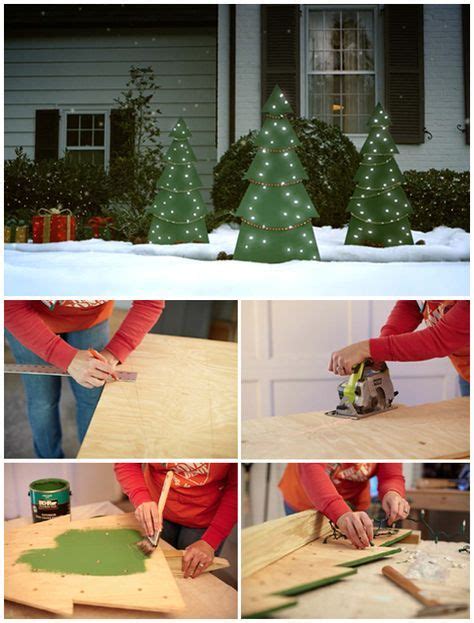 This is especially true if you're like me and have put every inch of. Customize outdoor decor with these DIY Christmas trees ...