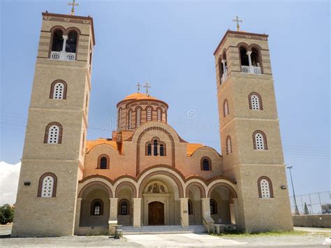New Church Of Cyprus Orthodox Church Kolosi Cyprus Stock Photo Image