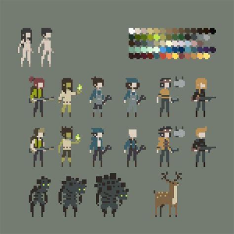 sprite sheet sprite game design pixel art my xxx hot girl