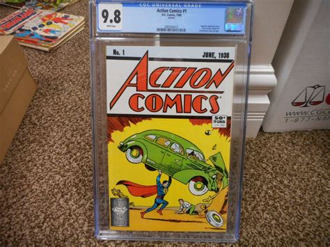 Action Comics 1 Cgc 98 Dc 1988 Reprint Of June 1938 1st Appearance Of
