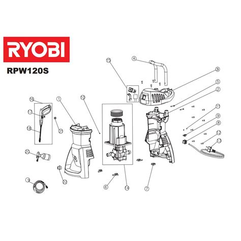 Buy Ryobi Rpw120s Spare Parts And Fix Or Repair Your Pressure Washer Today