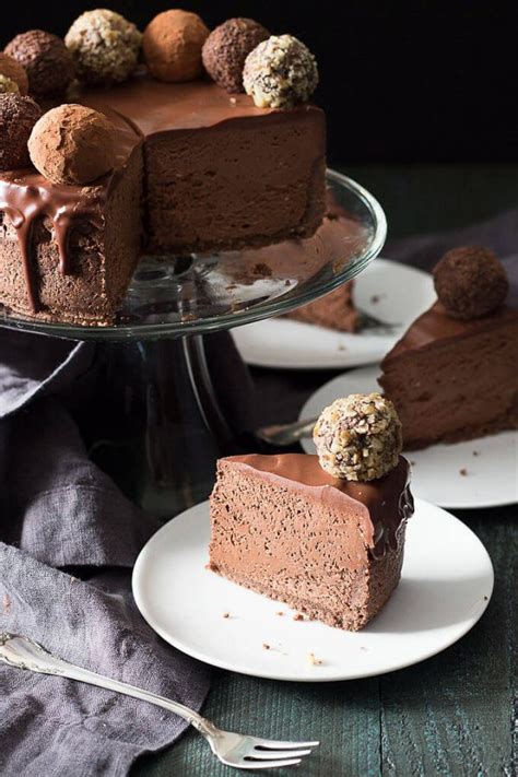 Having options for low carb dessert recipes can help you stay on track with your healthy lifestyle. Low Carb Chocolate Truffle Cheesecake | Low Carb Maven