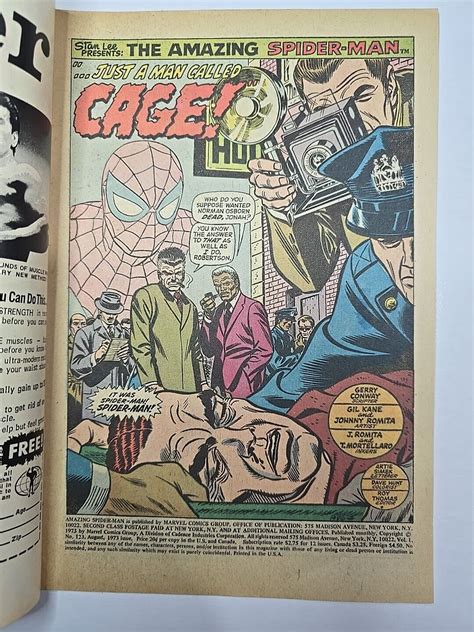 The Amazing Spider Man 123 Luke Cage Gwen Stacy Funeral 1973 Whit