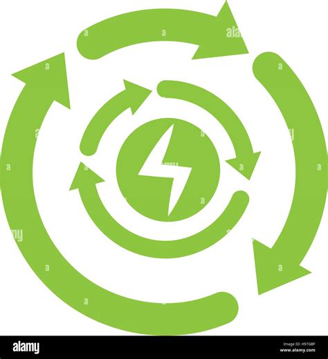 Recycle Energy Arrows Icon Stock Vector Image And Art Alamy