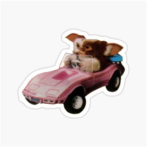 Gizmo Driving Sticker For Sale By Dataprints Redbubble