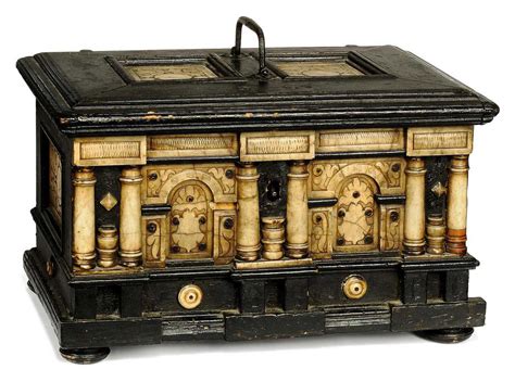 A Malines Alabaster And Ebonised Wood Casket 17th Century Christies