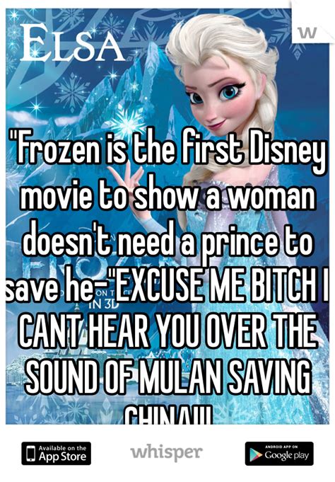 Frozen Is The First Disney Movie To Show A Woman Doesn T Need A Prince