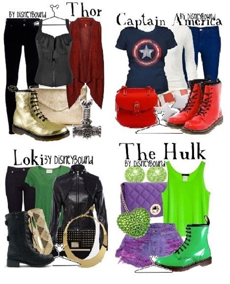 Avengers Themed Disneybound Avengers Outfits Marvel Inspired