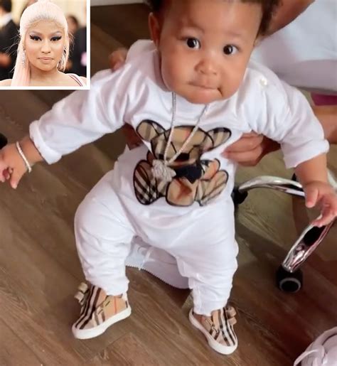 Nicki Minaj Shares Video Of Son Months Trying To Walk