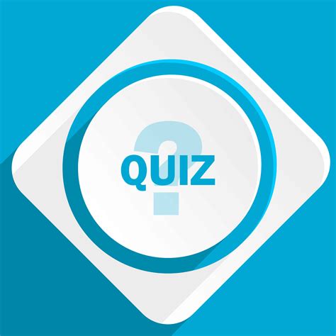 Quiz Blue Flat Design Modern Icon For Web And Mobile App