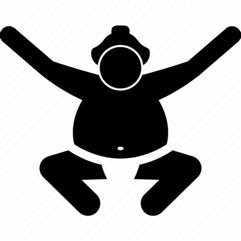 Pose Posture Sumo Wrestler Icon