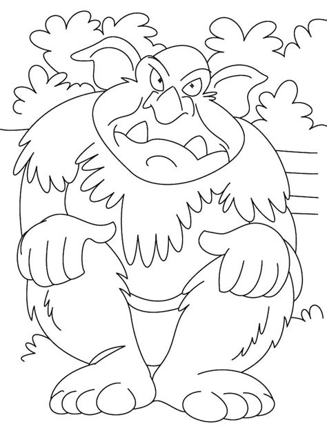 Three Billy Goats Gruff Coloring Page Coloring Pages