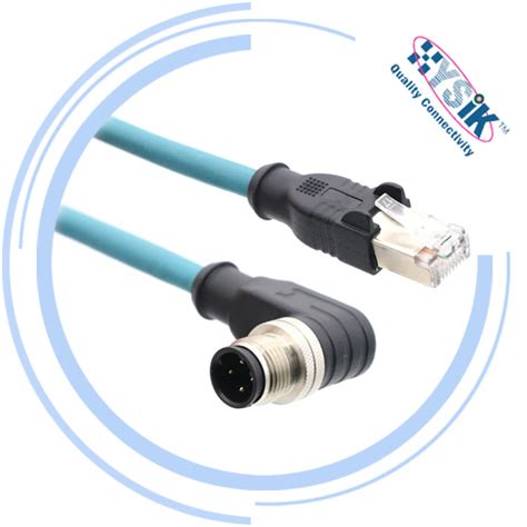 Industrial Ethernet Cable Profinet Cable M12 D Code 4 Pin Male Connector M12 To Rj45 Buy M12 D