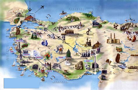 Поможем купить недвижимость в турции. Туристическая карта Турции на русском языке, карта Турции ...