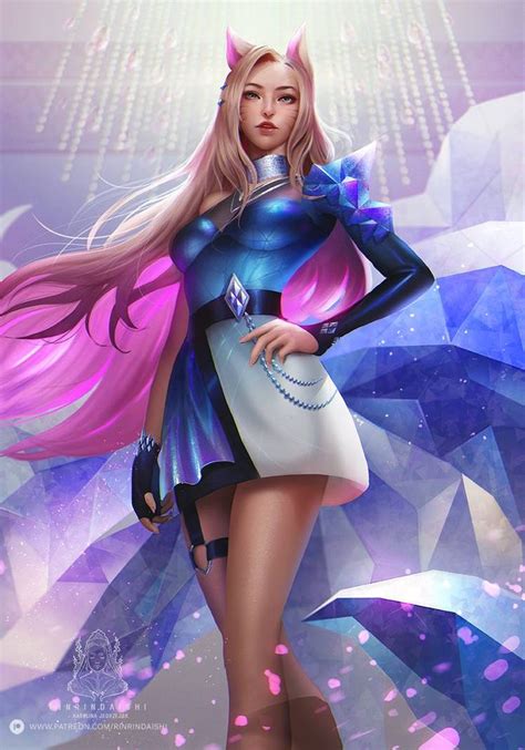 KDA ALL OUT Ahri By RinRinDaishi On DeviantArt Lol League Of Legends Kpop Girls League Of