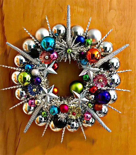 Starburst Christmas Wreath Atomicretro Kitschy Mid Century Modern