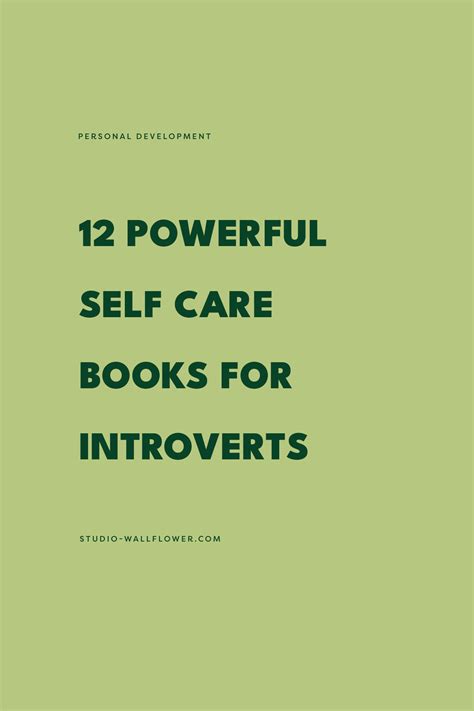 Books For Introverts Self Care Books For Introverts Studio Wallflower