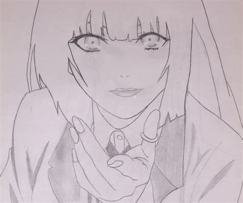 Yumeko Jabami Desenhando Esboços Kakashi Desenho Desenhos De Anime