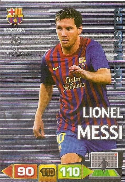 Trading Cards Lionel Messi Panini Champions League 20112012 Gold