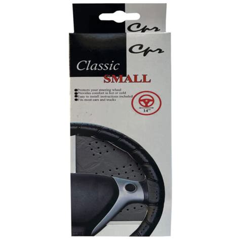 Grey Small Classic Grip Synthetic Leather Old School Wrap Steering